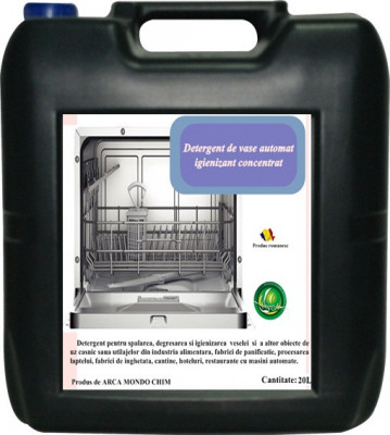 Detergent pentru vase automat igienizant concentrat Arca Lux, Bidon 20L foto