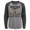 Vegas Golden Knights tricou cu măneci lungi pentru copii Cross Stick Ls Triblend Raglan - Dětsk&eacute; S (6 - 8 let)