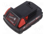Acumulator Milwaukee Li-Ion 18V 2Ah pentru scule electrice