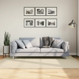 Gossi covor huarte, fir scurt, moale si lavabil, crem, 140x200 cm