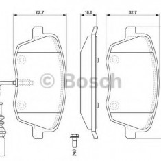 Set placute frana,frana disc VW POLO (9N) (2001 - 2012) BOSCH 0 986 494 105