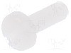 Surub M4, poliamida, lungime 12mm, cap rotund, pas filet 0.7, DREMEC - 8G204M4X12