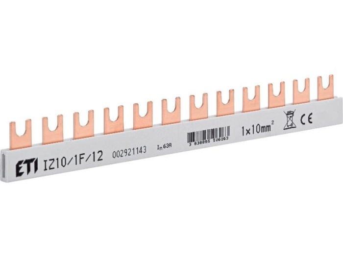 Bareta de alimentare 1P busbar furca 12M 63A ETI 002921143