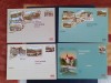 Carti postale - Statiuni - set 4 buc., Nestampilat