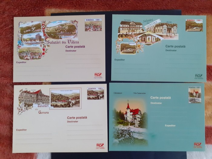Carti postale - Statiuni - set 4 buc.