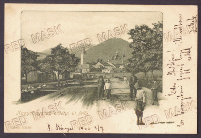 4869 - BAIA MARE, street market, Litho, Romania - old postcard - used - 1900 foto