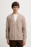 Levi&#039;s cardigan din amestec de l&acirc;nă culoarea bej, 003B5