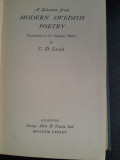 A selection from modern swedish poetry - C.D. Locock