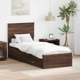 Cumpara ieftin Cadru de pat Stejar maro 75 x 190 cm Lemn prelucrat