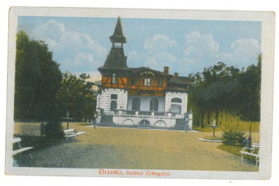 889 - BUZAU, Bufetul Crangului, Romania - old postcard - unused foto
