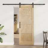 Ușă Glisantă vidaXL cu Set de Accesorii 73.5x198.5 cm Lemn Masiv Pin, Ușă Interioară vidaXL &#039;ORKDAL&#039;73.5x198.5x4 cm Lemn Masiv Pin