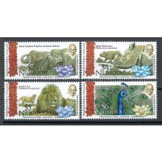 Niuafoou 2016 Mi 603/06 - Fauna, flora, Gandhi