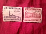 Serie Polonia 1937 - Vederi cu supratipar Port Gdansk , 2 valori