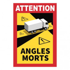 Sticker Autocolant Unghi Mort, Eticheta Autocolanta ANGLES MORTS (17 x 25 cm)