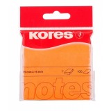 Bloc Notes Adezive Kores, 75x75 mm, 100 File, Galben - Post-it, Memo, Notite Autoadezive