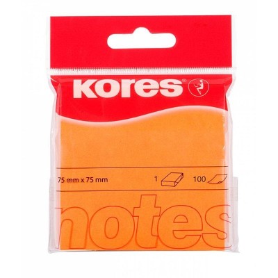 Bloc notite autoadezive, dimensiune 75x75 mm, set 100 file - Galben foto