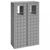 Stalpi tip cos gabion, 2 buc., 40x40x140 cm, fier GartenMobel Dekor, vidaXL