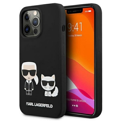 Husa magsafe Karl Lagerfeld Apple IPhone 13 Pro Choupette negru foto