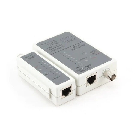 Tester cablu de retea LAN mufe RJ45 cu mufe BNC si gentuta inclusa