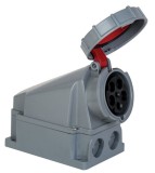 Priza trifazica aplicata 5 poli 63A 3P+N+E 6h CEE 380V IP67, METE