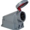 Priza trifazica aplicata 5 poli 63A 3P+N+E 6h CEE 380V IP67