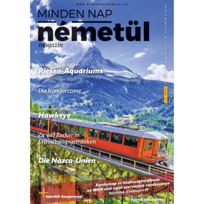 Minden Nap N&eacute;met&uuml;l - 2023. m&aacute;rcius - 7. &eacute;vfolyam 3. sz&aacute;m