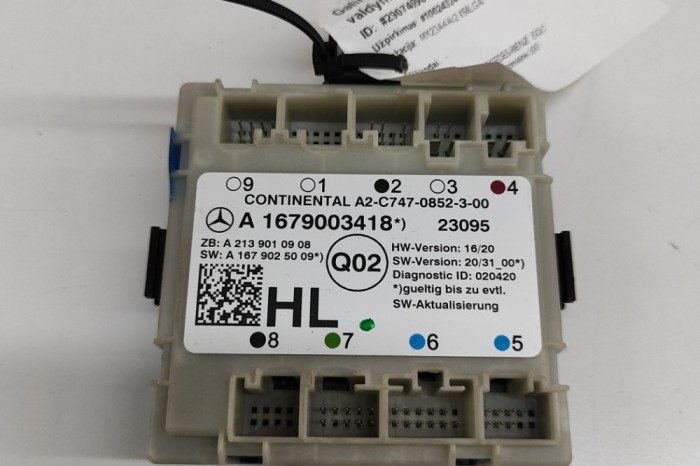 Modul de control ușă st&acirc;nga spate MERCEDES-BENZ EQC 2023 OEM: A1679003418,A2139010908,A1679025009 29074990