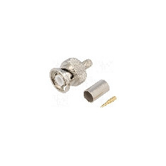 Conector BNC, 50Ω, tata, aurit, UNICON - 301-115-003 (BNC-50/2-H155/W15.03)