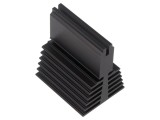 Radiator extrudat T universal negru 50mm x 40mm x 56mm