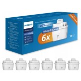 Philips AWP212/58 Micro Xclean, 100L, alb, cartus filtru apa, 6 buc