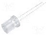 Dioda LED, 8mm, portocalie, 100...150mcd, 20mA, 1,8...2,6V, OPTOSUPPLY - OSO5JA83C1A