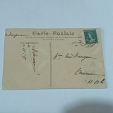 Carte postala circulata Franta 1907