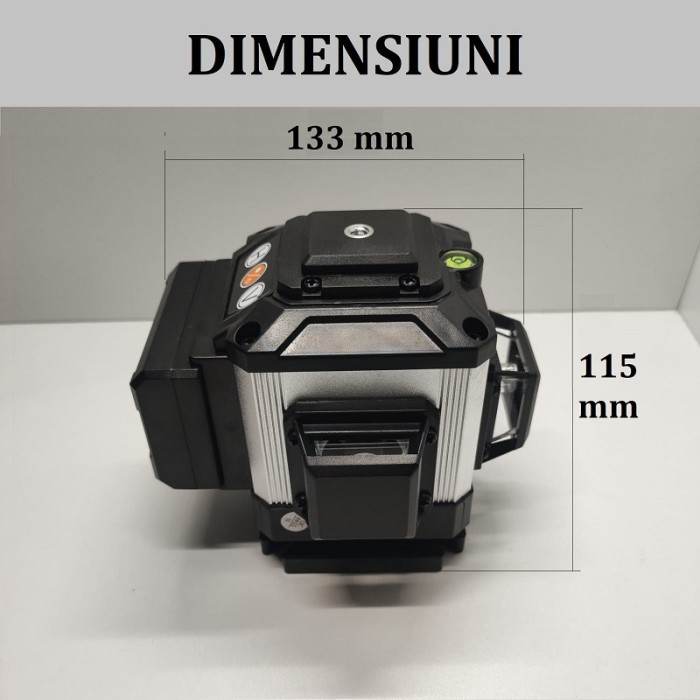 Nivelă laser profesională 3D GC017, 3x360&ordm;, fascicul laser verde luminos