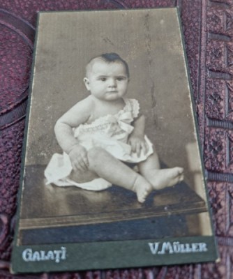 Fotografie bebe, tip CDV foto