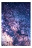 Tablou Canvas, "Infinitul Căii Lactee &icirc;n Noapte", Stele, Galaxie, Univers, Culoare, Mister, Infinit, Lumina, Spatiu, Nebuloase, Stralucire, 26 x 39 cm