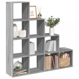 VidaXL Bibliotecă/separator cameră sonoma gri 131,5x29x131,5 cm lemn