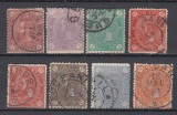 ROMANIA 1890/91LP 45 CIFRA IN PATRU COLTURI FILIGRAN STEMA MICA SERIE STAMPILATA, Stampilat