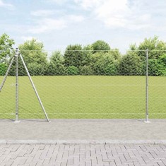 Gard Hexagonal vidaXL 1.2x10 m Oțel Galvanizat