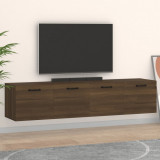 VidaXL Dulapuri TV de perete 2 buc. stejar maro 60x36,5x35 cm lemn