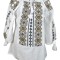 Bluza dama tip ie 024, alb crystal/bej , marimea L