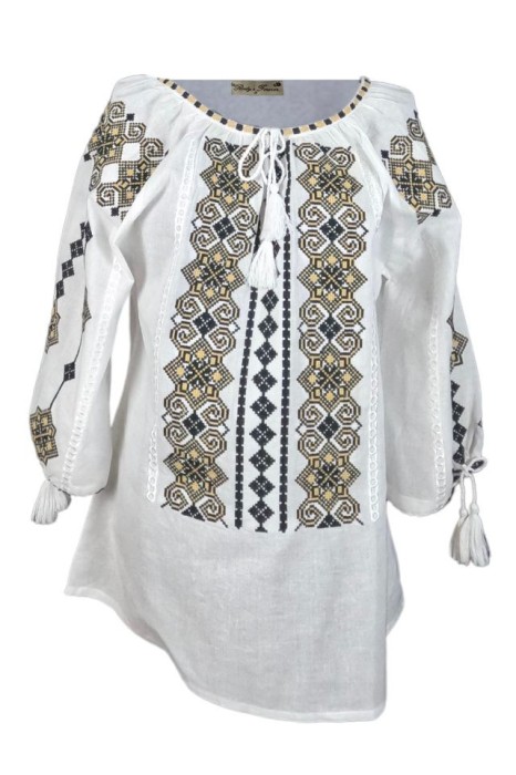 Bluza dama tip ie 024, alb crystal/bej , marimea XL