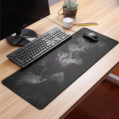 Mousepad pentru mouse si tastatura XXL Gri 88 x 30 cm foto