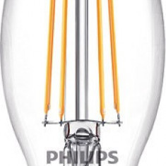 Bec LED filament Philips lumanare B35 E14 4.3W (40W) 470lm 2700K lumina calda 929001889755