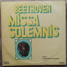 Beethoven, Missa Solemnis, dirijor Constantin Silvestri// disc vinil, dublu LP