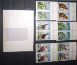 TIMBRE ROMANIA LP 1135 1985 SEMICENTENARUL PARCULUI NATIONAL RETEZAT MNH PERECHI