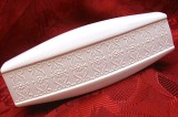 VAZA PORTELAN MAT / BISCUIT EDELSTEIN BAVARIA CU MODEL IN RELIEF 19.5 CM