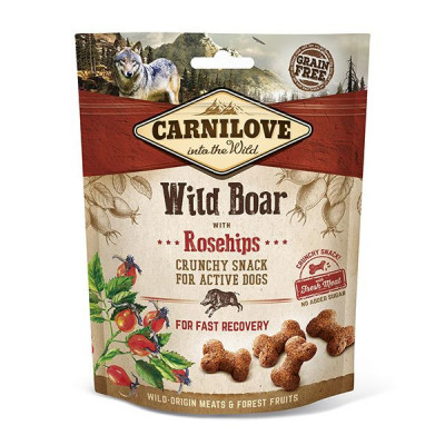 Carnilove Dog Crunchy Snack Wild Boar cu trandafiri și carne proaspata 200 g foto