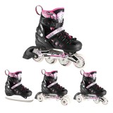 Cumpara ieftin Role Reglabile LED 4in1 Nils Extreme NH10905-Roz