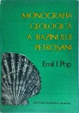 Monografie Geologica Bazinul Petrosani - Emil I. Pop. Carte Studiu Detaliat Geologie, Editura Academiei, 1993. Coperti Cartonate