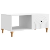 vidaXL Masă de cafea Alb 90 x 50 x 40 cm Lemn prelucrat 894265